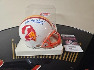 Lee Roy Selmon "HOF 95" Signed Buccaneers T/B (76-96) Mini Helmet - JSA COA - Picture 1 of 9