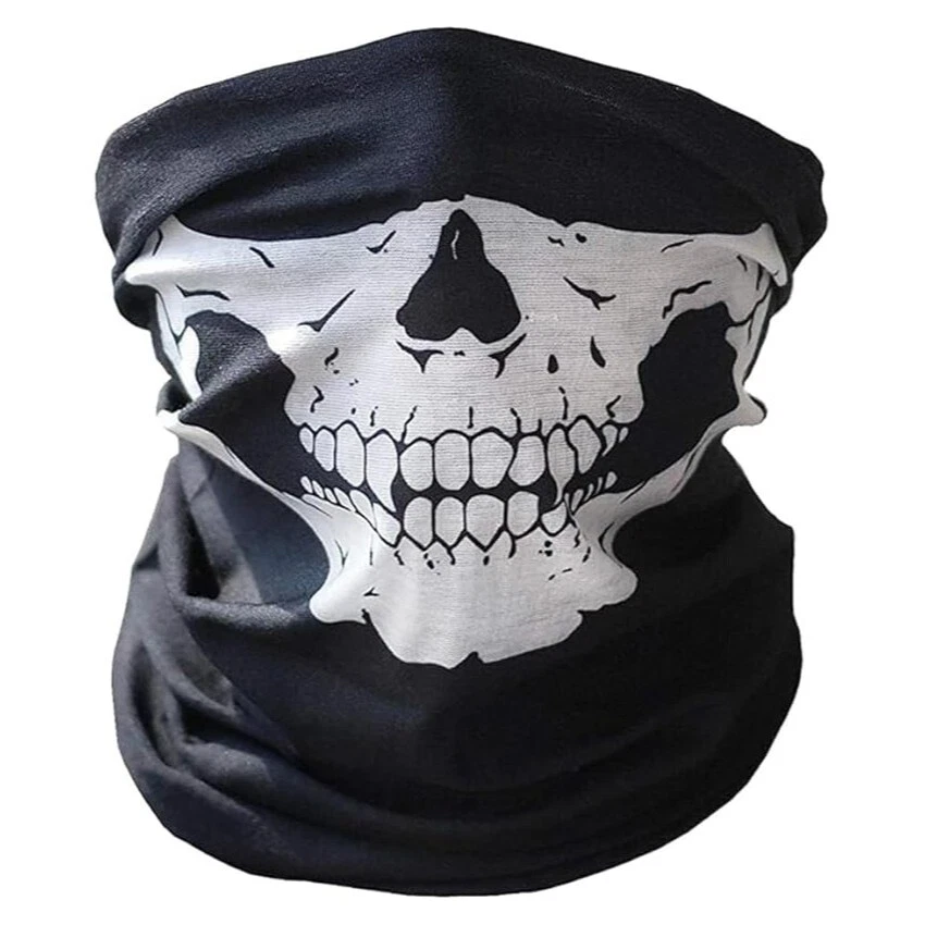 WERONDO Bandana Army Biker Skull Maske Totenkopf Schädel Motorrad Karneval Sturmhaube