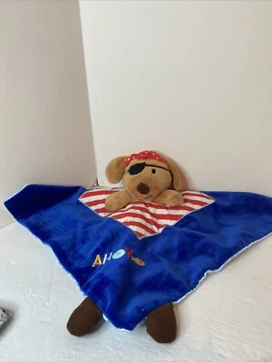 Manta de seguridad para niños preferida cachorro perro marinero pirata Ahoy bebé Lovey Foto 1 de 2