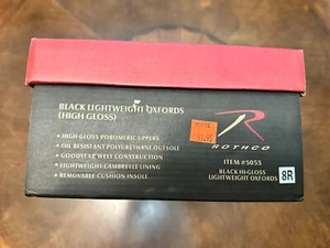 Rothco 5055 Uniform Hochglanz Oxford Anzugschuh - schwarz Größe 8 neu mit Box - Bild 1 von 4