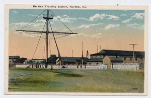 1922 Estación de entrenamiento Norfolk Va Berkley Marina postal - Imagen 1 de 1