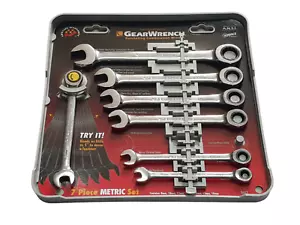 7Pcs GEAR WRENCH Ratchet Combination Wrench Metric Set 8mm-18mm 9417 - Picture 1 of 1