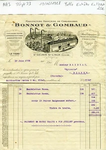 Dépt 33 - Saint Seurin sur l'Isle - Belle Entête d'une Manufacture du 19/06/1928 - Foto 1 di 1