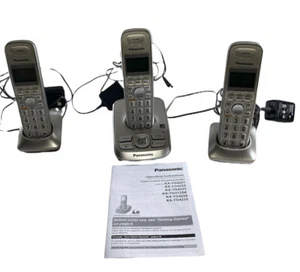 Panasonic Model KX-TG4221 Cordless Answering Machine Base + Handsets - Picture 1 of 5