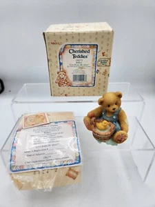 1995 Enesco Cherished Teddies “Robert” #156272 Love Keeps Me Afloat Figurine - Picture 1 of 10