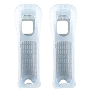 Lot Of 2 Silicone Skin Case Cover For Nintendo Wii Remote Controller Without 6Z - Picture 1 of 6