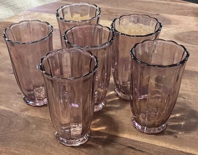 6 Vasos Mujer Pionera Carnaval Brillo Esmalte Rosa Púrpura NUEVO Granja Foto 1 de 4