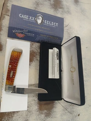 CASE SELECT XX TB61546 SS BOLSILLO TRASERO NECTARINA CON PAPEL DE GARANTÍA, CAJA Y ESTUCHE Foto 1 de 3