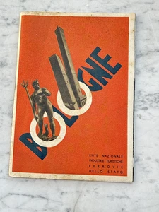 BOLOGNE BOLOGNA VECCHIA BROCHURE OLD DEPLIANT ED.FRANCESE ANNO 1930 - Picture 1 of 4