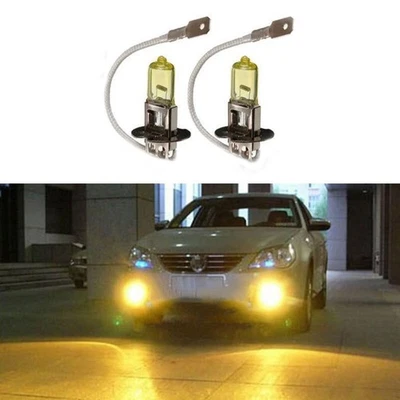 2x H3 Halogen 3000K 100W Car Fog/Driving Light Bright Replacement Bulb Glass 12V - Image 1 of 4