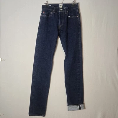 Gap Men's Selvedge White Oak Cone Denim Slim Straight Jeans Dark Wash Size 29×34 - Image 1 of 4