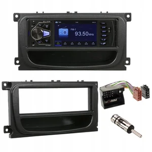 Radio Faceplate Set Black With Tray for Ford Focus MONDEO S-MAX C-MAX Galaxy - Bild 1 von 22