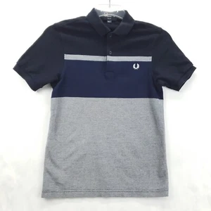 Fred Perry Polo Shirt Mens XS Blue Gray Short Sleeve Slim Fit Golf - Picture 1 of 8