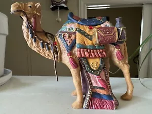 Statuina ricambio presepe Kirkland 75177 CAMMELLO IN PIEDI 8" multicolore oro - Foto 1 di 6