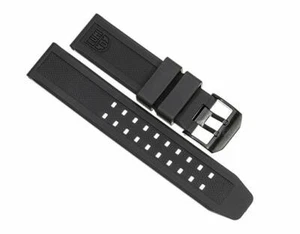 LUMINOX EVO Rubber Watch Band Strap 23mm Navy Seals Black Buckle Double Prong - Picture 1 of 1