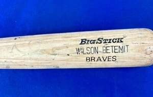 Murciélago usado para juego Wilson Betemit Atlanta Braves Certificado de autenticidad - Imagen 1 de 6