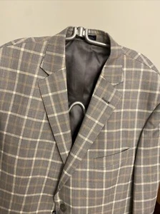 NEU John W Nordstrom Herren Wolle Seide Leinen Mischung Blazer Sport Mantel Jacke 44R - Bild 1 von 11