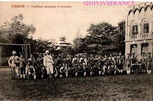 CP3015 - Postcard Saigon Annamite Sharpshooters In Action - Picture 1 of 2