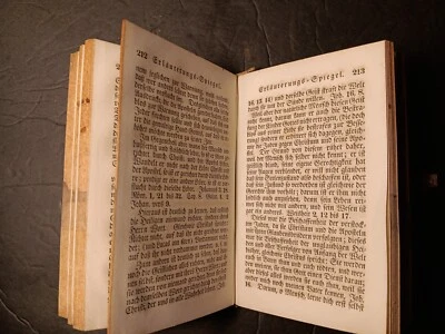 ANTIQUE 1854 JOHANN BAR & SONS LEATHER BOUND GERMAN SERMON ON THE MOUNT BIBLE - Image 1 of 4