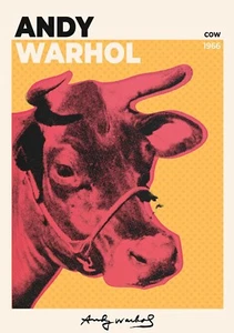 NEW Andy Warhol Cow Wall Art Print Poster or Canvas FREE SHIPPING - Picture 1 of 4
