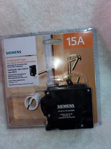 Siemens 15 Amp Combo ARC-Fault Circuit Interrupter QA115AFCP QAF2 - Picture 1 of 4