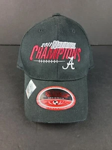 Alabama Crimson Tide Football 2011 National Champions Black Youth Hat Fitted 6.5 - Picture 1 of 9