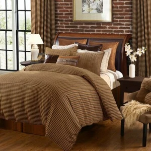 2-PC Houndstooth Comforter Set, Brown TWIN - Picture 1 of 4