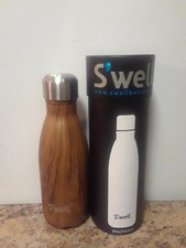 Swell Vacuum Insulated Stainless Steel Water Bottle 9 oz teakwood  