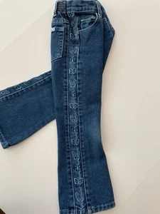 Girls Jeans Size 5 Butterflies Michael G - Picture 1 of 4