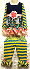 New Counting Daisies 2 pc Long Sleeve Shirt Striped Pants Multi color Sz 4 