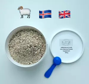 100 % natürliches isländisches Lammhorn Mark Pulver Bio Hundeergänzung 300 g UK - Bild 1 von 3