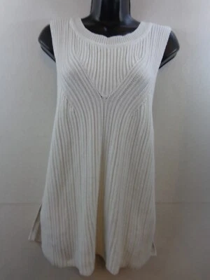 Pendleton Sweater Women's M White Sleeveless Knit Cotton Beach Summer - Image 1 of 4