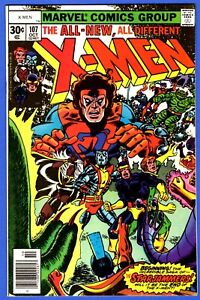 X-MEN #107 ~ 1st full appearance STARJAMMERS ~ Marvel 1977~ Beautiful NM!