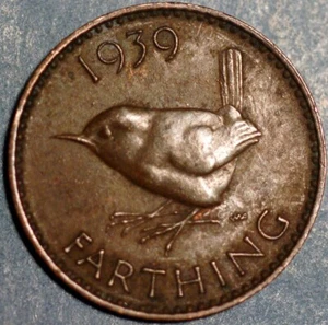 Great Britain Farthing 1939 George V KM# 867 - Picture 1 of 2