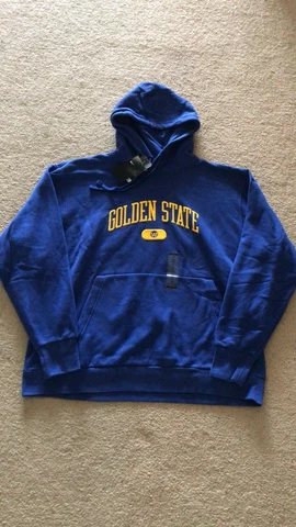 Nike Golden State Warriors Pullover Hoodie Sweater Fleece CV4618-495  Men XXL 2X Cover