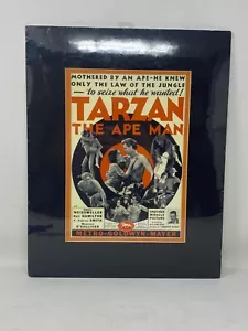 Tarzan Ape Man Johnny Weissmuller & Maureen O'Sullivan Lobby Poster Riproduzione - Foto 1 di 8