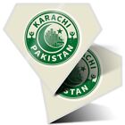 2 x Diamond Stickers 7.5 cm - Pakistan Karachi Moon Travel  #7437