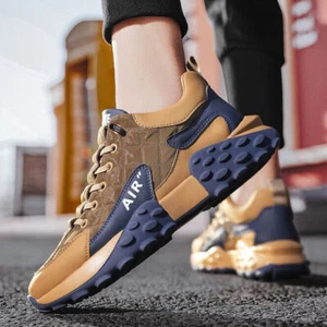 MENS RUNNING TRAINERS SHOCK ABSORBING CASUAL LACE GYM WALKING SPORTS SHOES 2025 - Picture 1 of 13