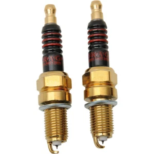 Pair Of Drag Specialties Iridium Spark Plugs For Harley-Davidson Evo Sportster - Picture 1 of 1
