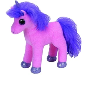 Ty Beanie Babys CHARMING das rosa Einhorn 7 Zoll Plüsch Neu mit Etikett - Bild 1 von 2