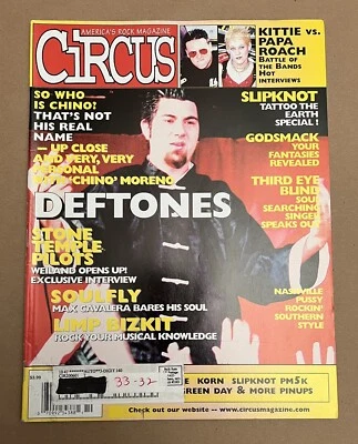 Circus Magazine July 2000 Slipknot Tattoo The Earth Kittie Papa Roach Soulfly - Image 1 of 2