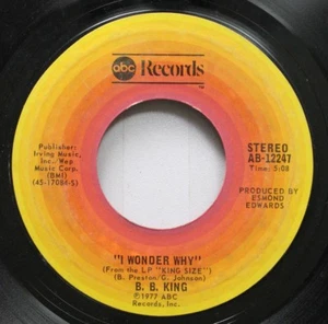 Blues 45 B. B. Ling - I Wonder Why / Slow And Easy On Abc Records - Picture 1 of 2