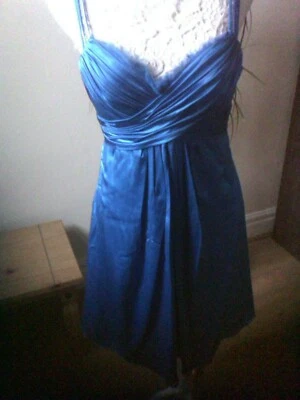 Marc Bouwer Pure Silk Turquoise  Strappy Dress sz12. Exquisite. - Image 1 of 4