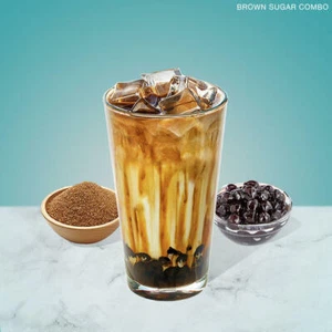 Brown Sugar Milk Tea Combo (Up to 20 Serves) Bubble Boba Pearl Kit DIY Home - Picture 1 of 2