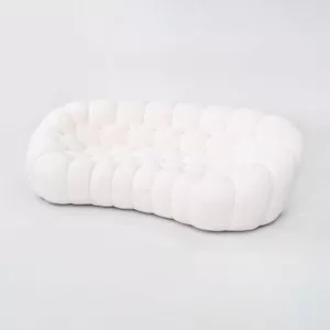 2023 Sacha Lakic for Roche Bobois Bubble 3 / 4 Seat Sofa in Ivory Orsetto Fabric - Picture 1 of 12