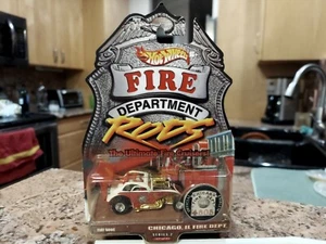 2000 HOT WHEELS FIRE DEPARTMENT (RODS} " FIAT 500C " CHICAGO, IL SERIES 2  - Picture 1 of 2