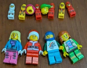 Lego People Lot Of x10 x4 Medium x6 Smaller with 2 Extra Heads/Hats - Picture 1 of 4