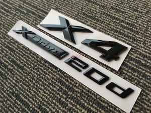 Gloss Black Style For BMW X4 XDrive 20d Badge Rear Trunk Tailgate Emblem Decal - Bild 1 von 4