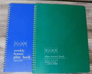 Libros para maestros ELAN ~ Plan de lección semanal y conjunto de libros de registro de clase ~ SIN USAR 🍎 🎓 - Imagen 1 de 10