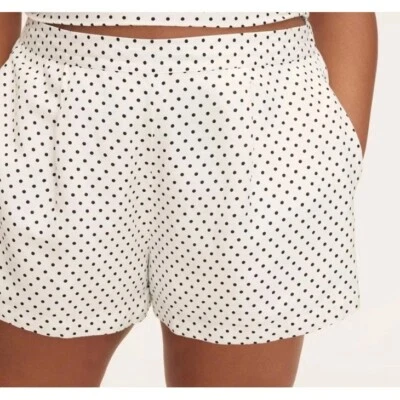 Mini Pantalones Cortos Para Mujer Lunares Lino Acampanados Tiro Alto Kate Spade Target XXS Forrados Foto 1 de 4